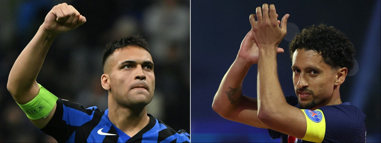 Lautaro Días (Inter) e Marquinhos (PSG): os capitães da final da Champions