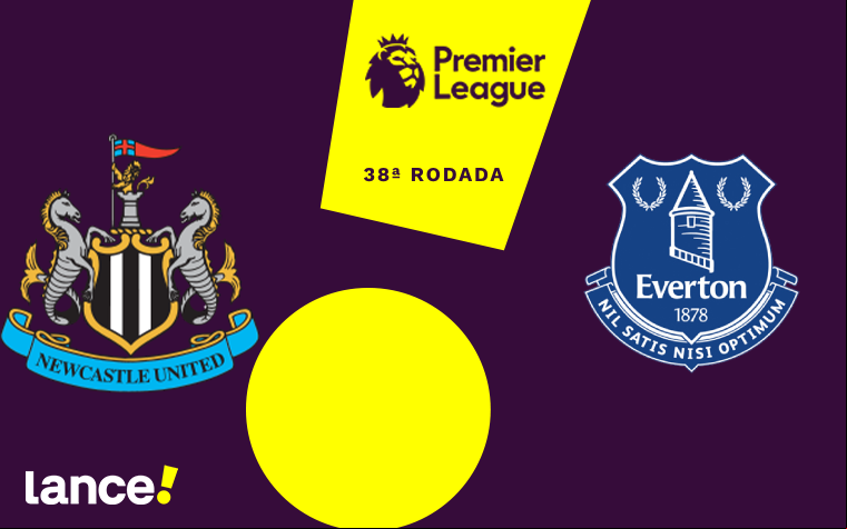 Newcastle x Everton - 28ª rodada - Premier League (Foto: Arte/Lance!)