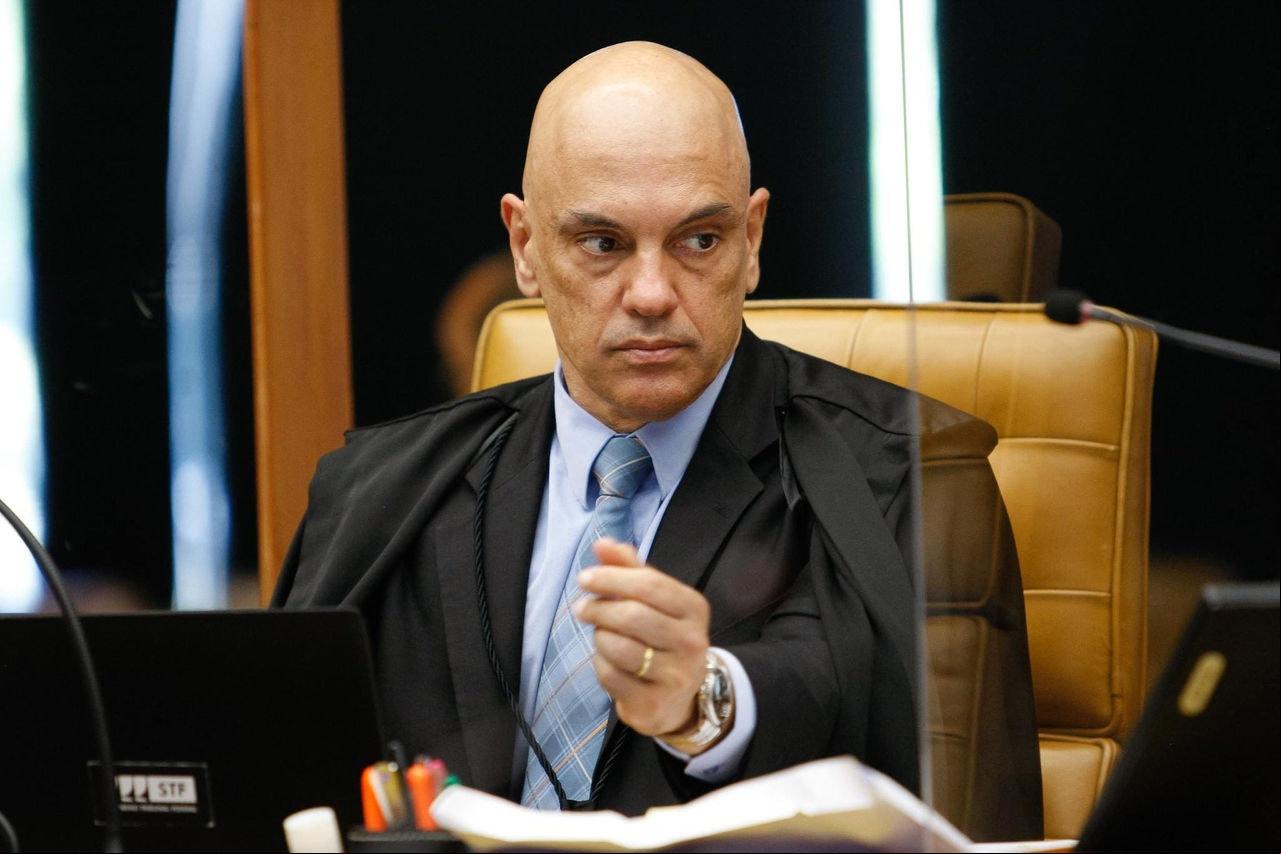 Alexandre de Moraes durante sessão do STF