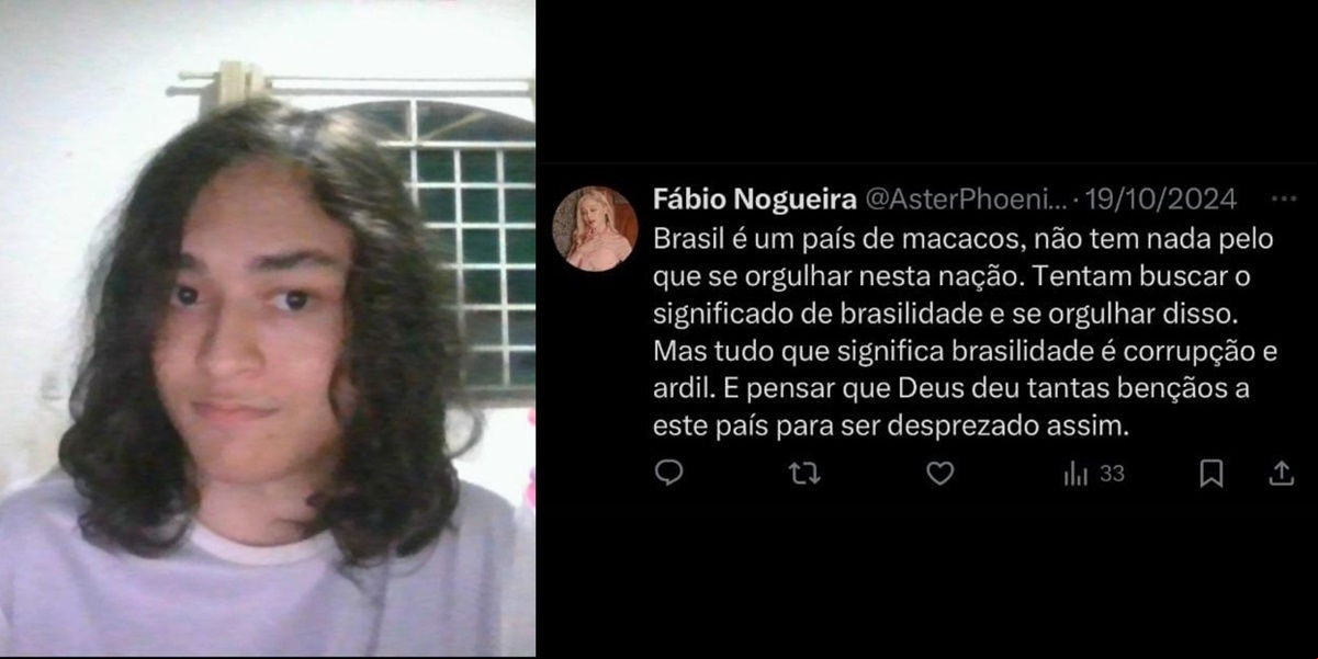 Fábio Felipe dos Santos Nogueira é investigado por uma comissão interna da universidade 