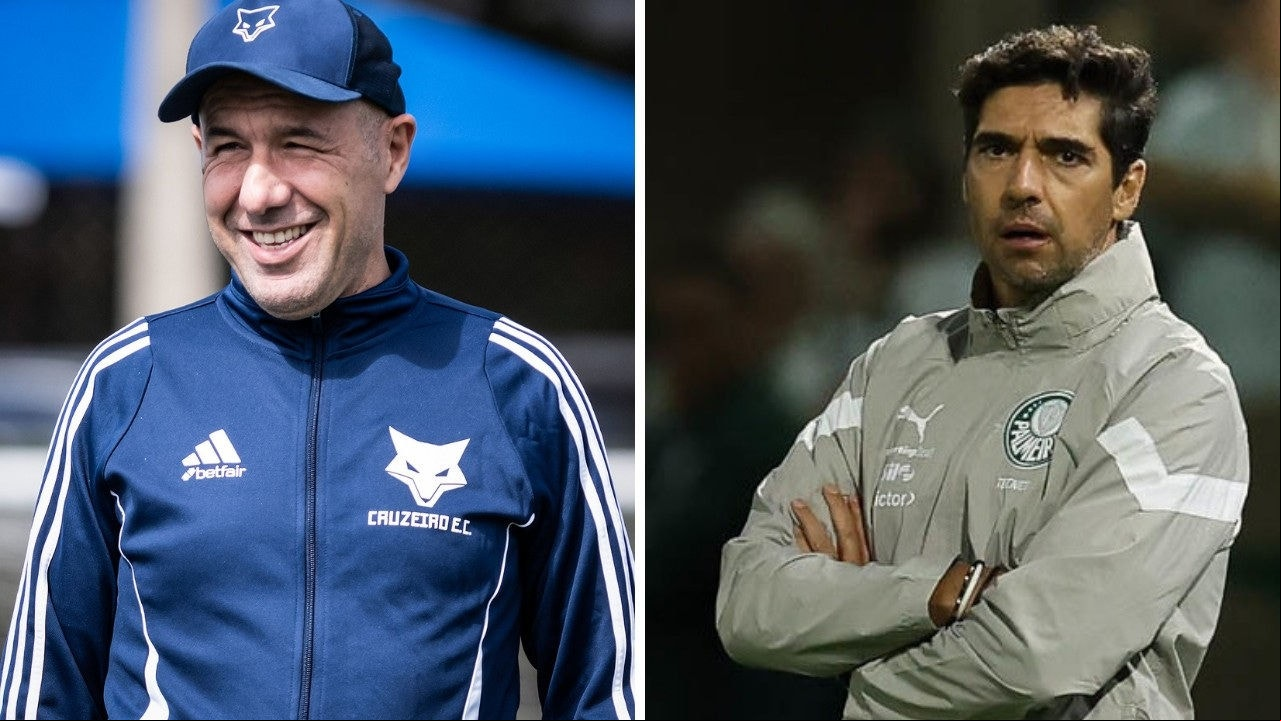 Leonardo Jardim, técnico do Cruzeiro, e Abel Ferreira, técnico do Palmeiras