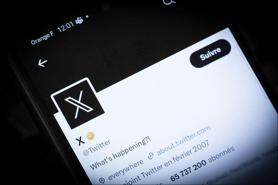 Novo logo do X, antigo Twitter