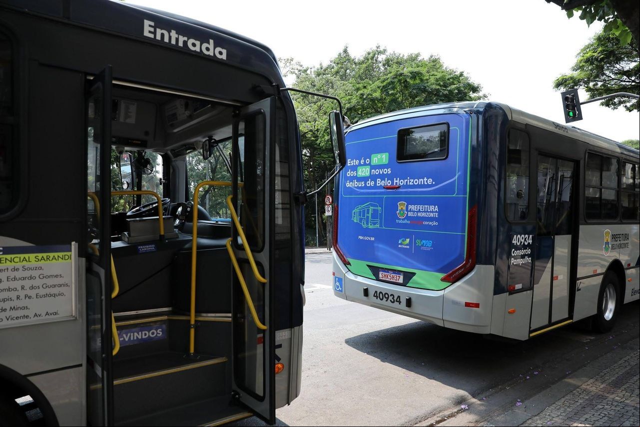 ônibus Novos ônibus integrados à frota do transporte coletivo de Belo Horizonte