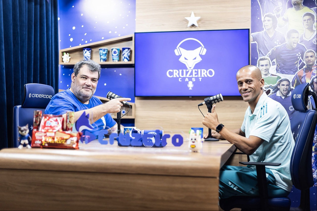 Wendel ao lado do jornalista Marco Antônio Astoni