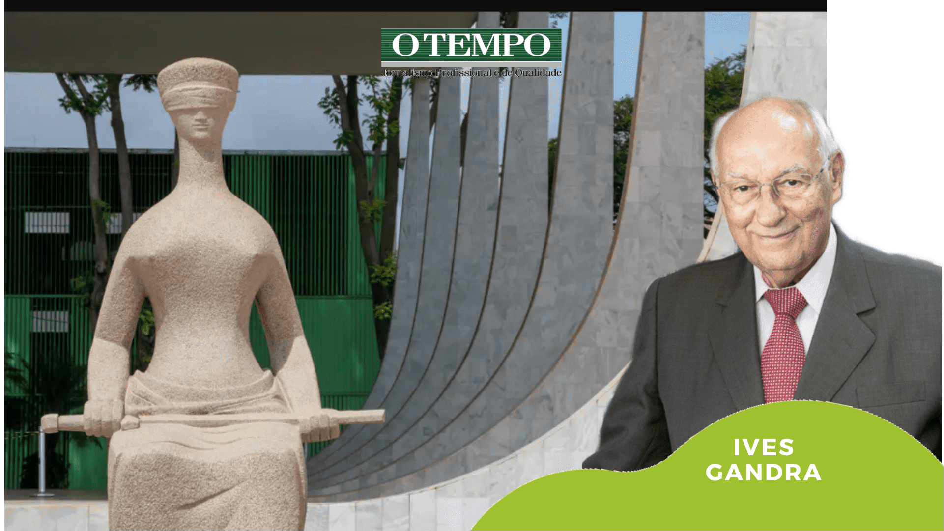 Estátua da Justiça diante da sede do STF, em Brasília