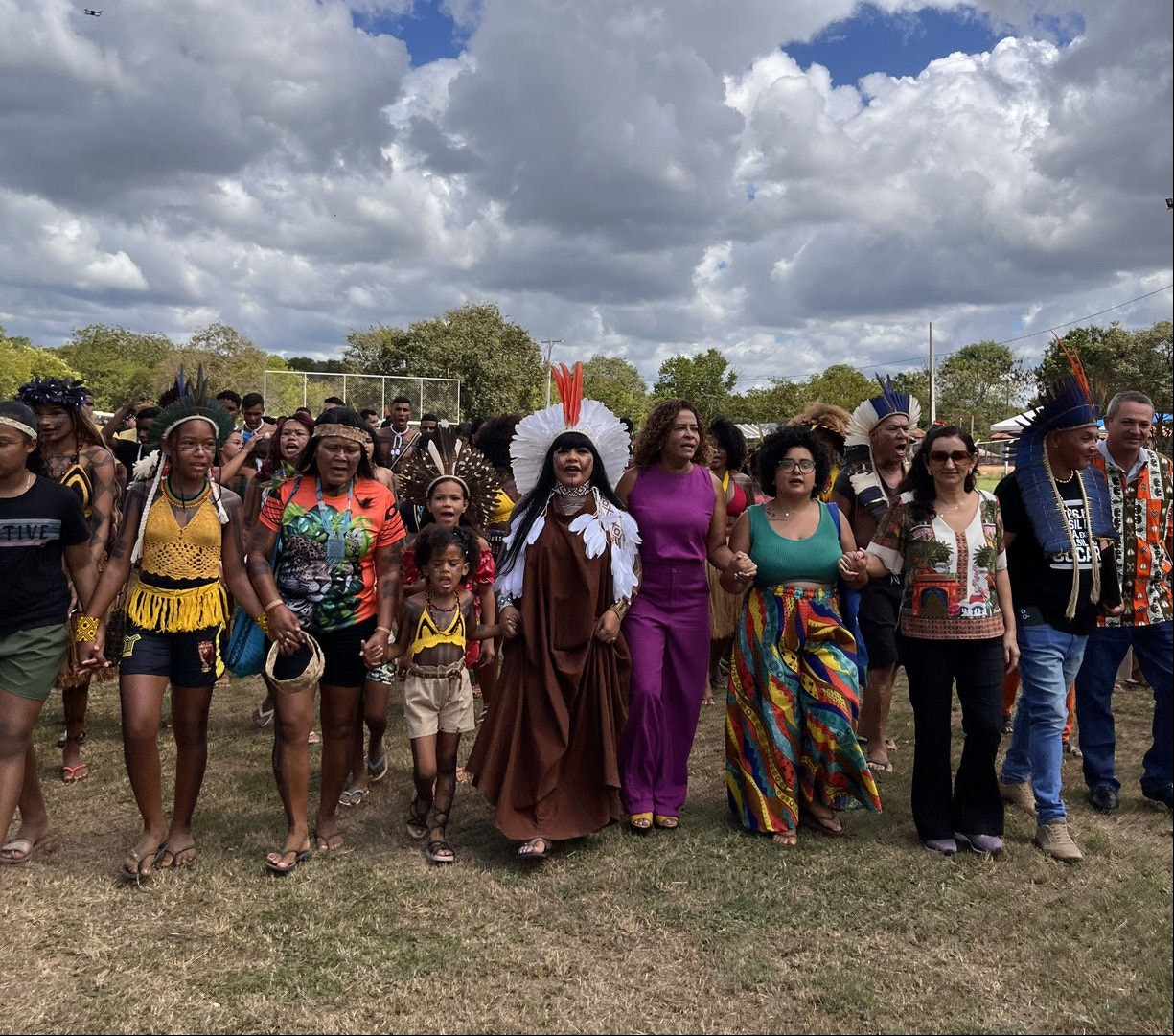 a aldeia Barreiro Preto, Território Xakriabá no Norte de Minas Gerais